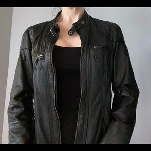 Genuine leather moto jacket | size small